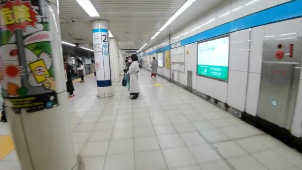 Sistema Metro Tokyo Japón Noviembre 2023 — Vídeo de stock