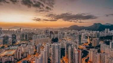 Kowloon şehri, Hong Kong 14 Ocak 2024