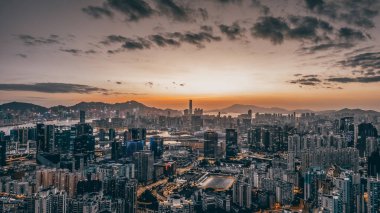 Kowloon şehri, Hong Kong 14 Ocak 2024