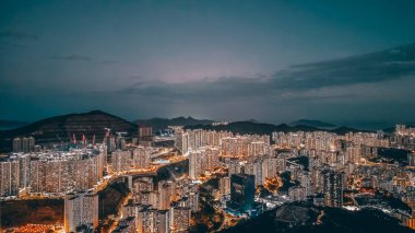 14 Ocak 2021 Kwun Tong, hk manzarası