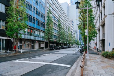 26 Kasım 2023 Nihonbashi, Tokyo, Japonya 'nın manzarası.