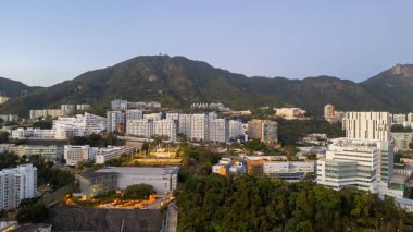 Beacon Hill manzarası, Hong Kong 20 Ocak 2024