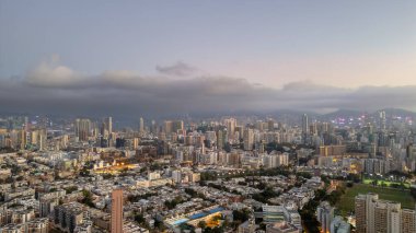 20 Ocak 2024 Kowloon Tong 'un şehir manzarası, yerleşim yeri