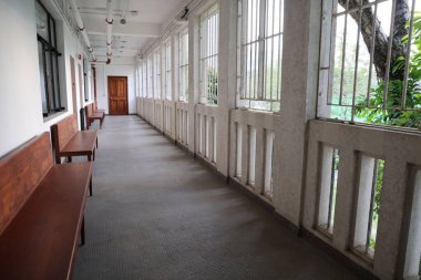 20 Ocak 2024 Eski Fanling Magistracy 'nin uzun koridoru