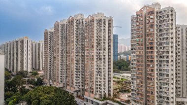 20 Ocak 2024 Fanling, Hong Kong şehir manzarası