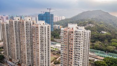 20 Ocak 2024 Fanling, Hong Kong şehir manzarası