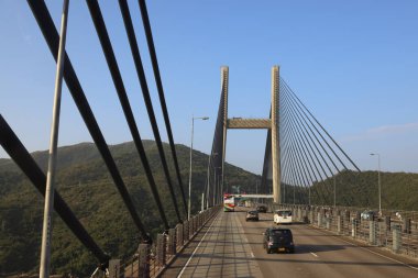 Kap Shui Mun Köprüsü manzarası hk 25 Kasım 2023