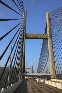 Kap Shui Mun Köprüsü manzarası hk 25 Kasım 2023