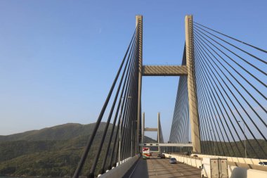 Kap Shui Mun Köprüsü manzarası hk 25 Kasım 2023