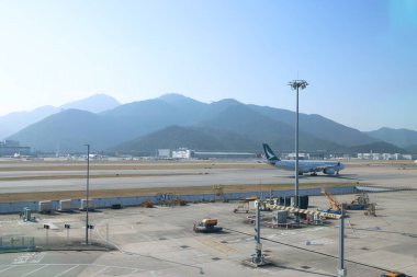 Chek Kap Kok, Hong Kong 'daki ana havaalanı. 25 Kasım 2023