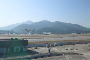 Chek Kap Kok, Hong Kong 'daki ana havaalanı. 25 Kasım 2023