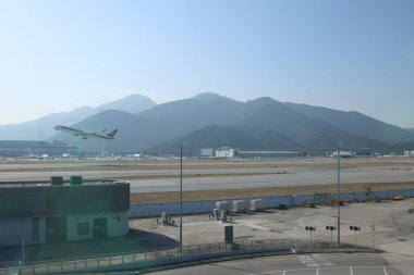 Chek Kap Kok, Hong Kong 'daki ana havaalanı. 25 Kasım 2023