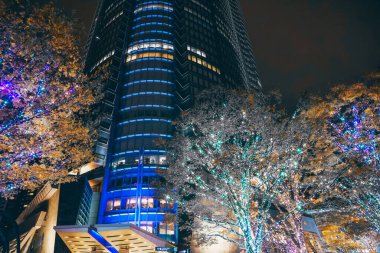 Roppongi Hills yakınlarındaki Tokyo 'da Kış Işıklandırma 25 Kasım 2023