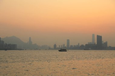 Hava kirliliği 28 Mart 2015 'te Hong Kong' da asıldı.