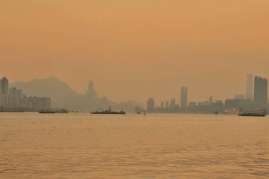 Hava kirliliği 28 Mart 2015 'te Hong Kong' da asıldı.
