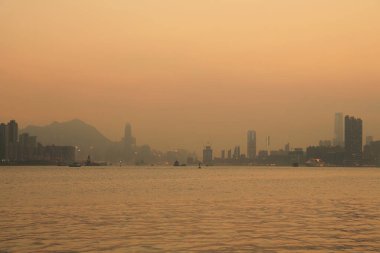 Hava kirliliği 28 Mart 2015 'te Hong Kong' da asıldı.