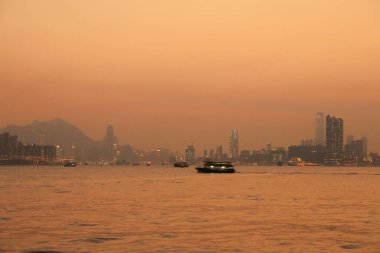 Hava kirliliği 28 Mart 2015 'te Hong Kong' da asıldı.
