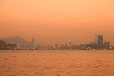 Hava kirliliği 28 Mart 2015 'te Hong Kong' da asıldı.