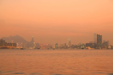 Hava kirliliği 28 Mart 2015 'te Hong Kong' da asıldı.