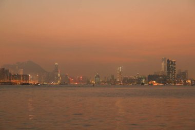 Hava kirliliği 28 Mart 2015 'te Hong Kong' da asıldı.