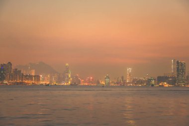 Hava kirliliği 28 Mart 2015 'te Hong Kong' da asıldı.