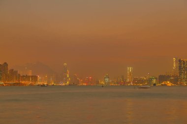 Hava kirliliği 28 Mart 2015 'te Hong Kong' da asıldı.