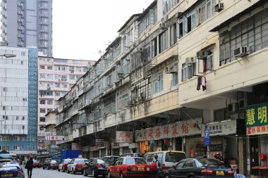 Sham Shui Po 'daki eski apartman 22 Mart 2015