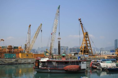 Bir Causeway Bay Tayfun Sığınağı, Hong Kong 28 Mart 2015