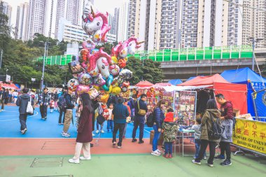 9 Şubat 2024 Kwun Tong 'da Ay Yeni Yıl Fuarı