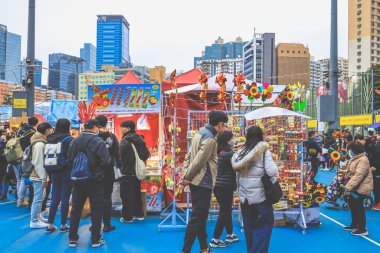 9 Şubat 2024 Kwun Tong 'da Ay Yeni Yıl Fuarı