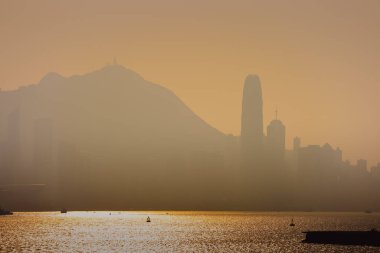 Modern Şehir Binaları Gökdelenler, Hong Kong 10 Şubat 2024