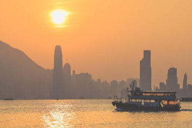 Modern Şehir Binaları Gökdelenler, Hong Kong 10 Şubat 2024