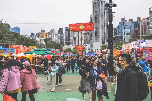 9 Şubat 2024 Hong Kong Yeni Yıl Çiçek Pazarları,