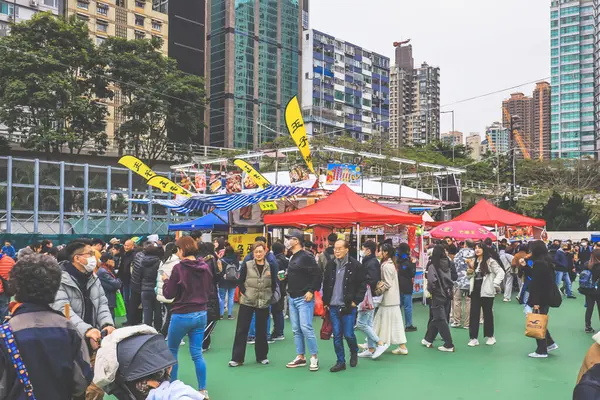 9 Şubat 2024 Hong Kong Yeni Yıl Çiçek Pazarları,