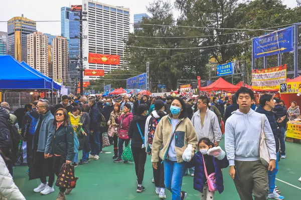 9 Şubat 2024 Hong Kong Yeni Yıl Çiçek Pazarları,