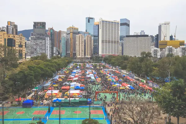 9 Şubat 2024 Hong Kong Yeni Yıl Çiçek Pazarları,