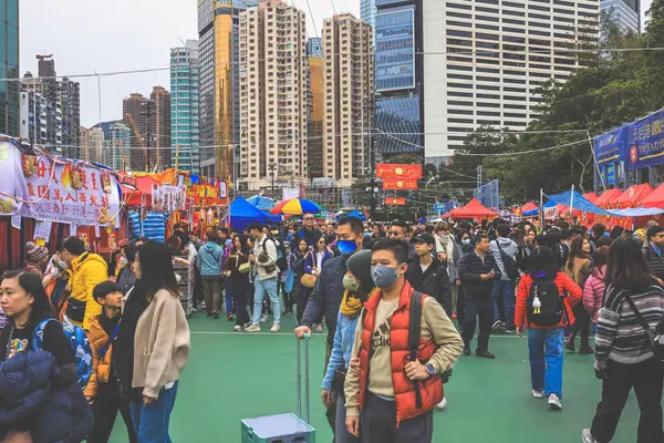 9 Şubat 2024 Hong Kong Yeni Yıl Çiçek Pazarları,
