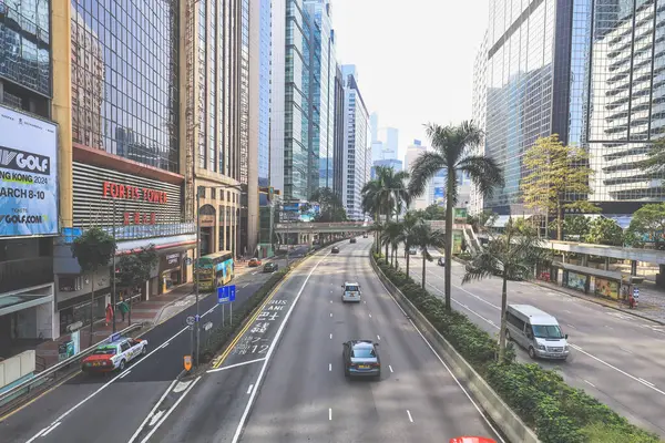 Gloucester Yolu, Wan Chai, Hong Kong 10 Şubat 2024