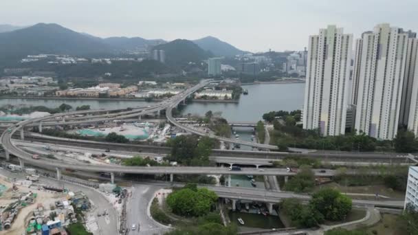 Honk Kong Février 2024 Paysage Tai Stream Shan — Video