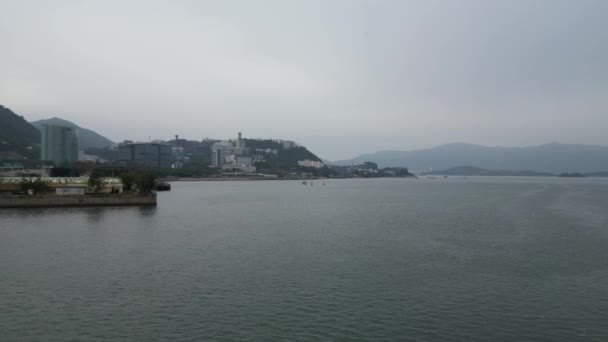 Hong Kong Şubat 2024 Shing Mun Nehri Manzarası Sha Tin — Stok video
