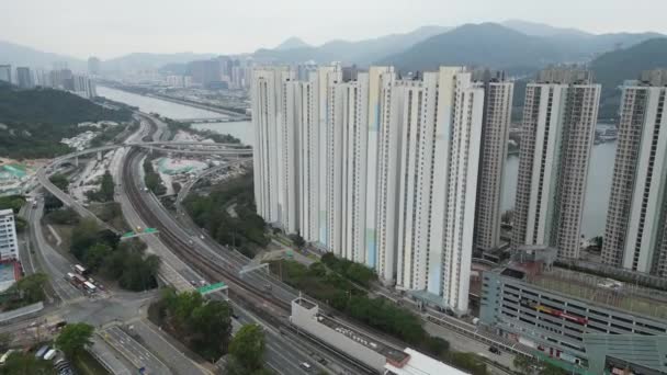 Honk Kong Února 2024 Krajina Tai Stream Shan — Stock video