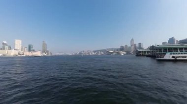 Hong Kong 25 Ocak 2024: Hong Kong 'un dış limanı HK Limanı 