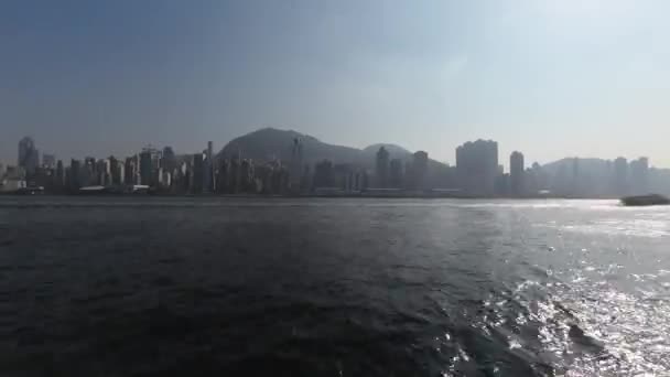 Hong Kong Stycznia 2024 Time Lapse Harbour Port Zewnętrzny Hongkongu — Wideo stockowe