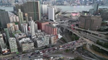 Hong Kong - 12 Mart 2024: Chatham Yolu 'nun kuzeyi, Hung Hom