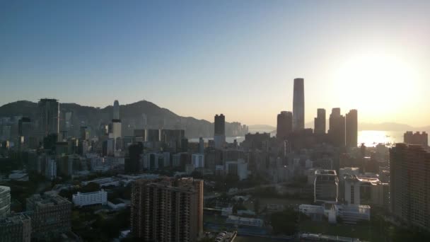 Hong Kong Mart 2024 Kowloon Yarımadası Üzerindeki Hung Hom Şehri — Stok video