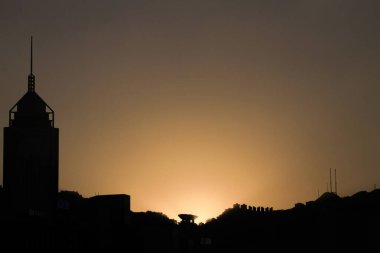 Güneşli Tepe Kulesi, Hong Kong 15 Ocak 2024