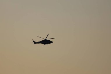 15 Ocak 2024 Victoria Limanı 'ndaki helikopter.