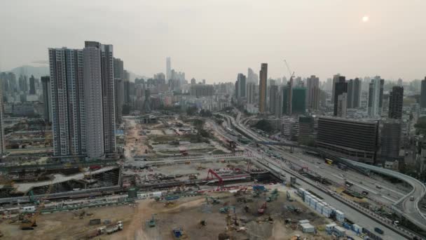 Hong Kong Mars 2024 Développement Aéroport Kai Tak District Kowloon — Video
