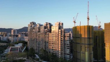 Hong Kong - 12 Mart 2024: Kowloon Yarımadası, Ho Man Tin manzarası 