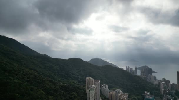 Hong Kong Marzo 2024 Victoria Harbour Vista Dal Lato Ovest — Video Stock